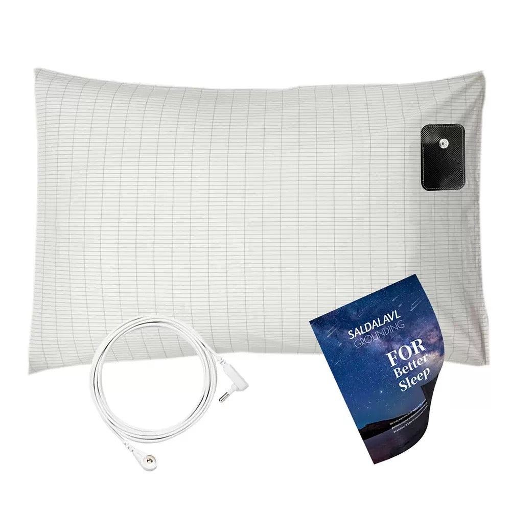 Grounded+™ - Original Earthing Pillow Cover ( Organic cotton)